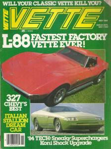 VETTE 1984 NOV - BERTONE RAMARRO, '69 L-88 & 327 STORY, BLOWN '84*